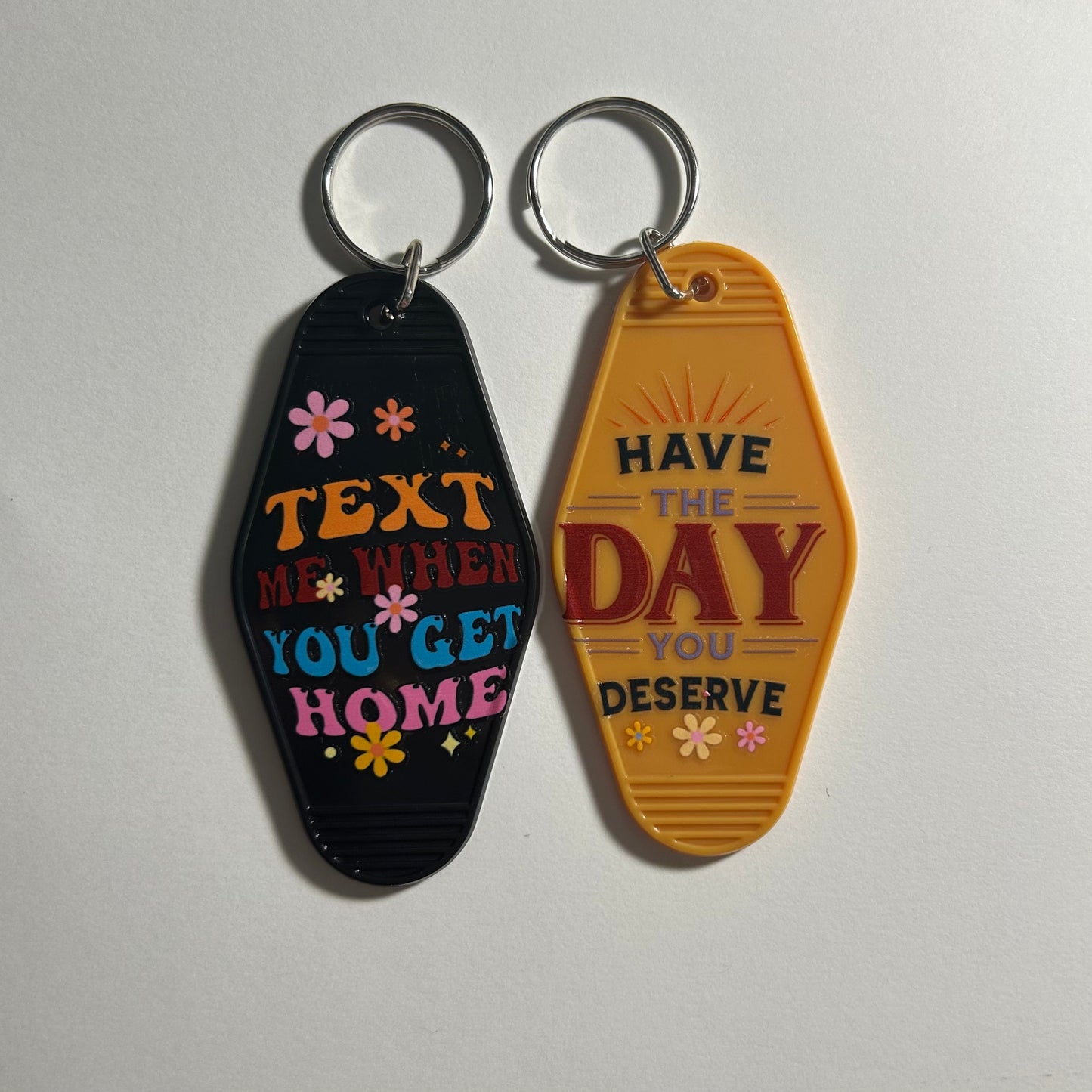 Vintage Motel Keychains