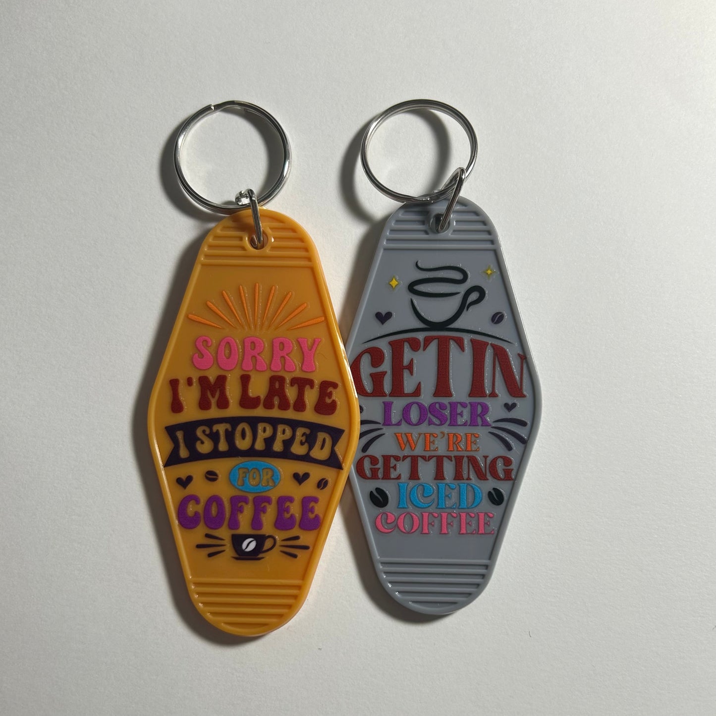 Vintage Motel Keychains