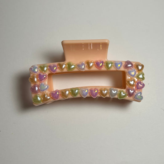 "Love Hearts" Claw Clip