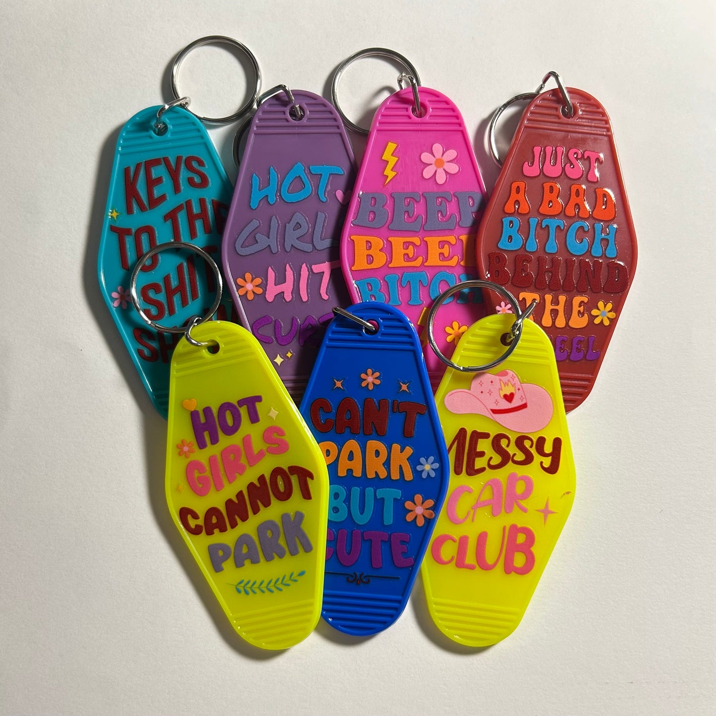 Vintage Motel Keychains